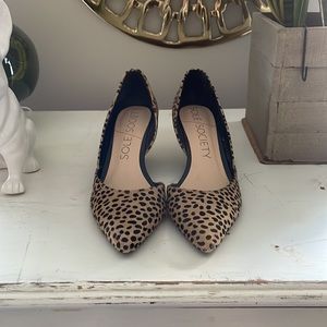 Sole Society hide Jillian wedge